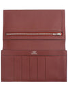 Long wallet silk rouge ash swift full set - HERMES - BALAAN 5