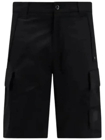 Metropolis Series Stretch Sateen Cargo Shorts Black - CP COMPANY - BALAAN 2