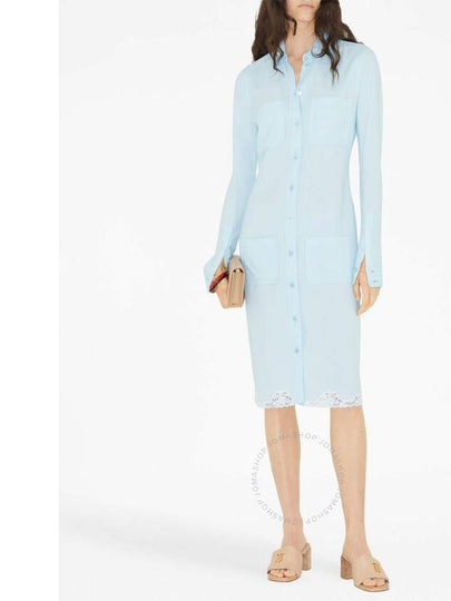 Burberry Classic Collar Lace-Trim Shirt Dress, Brand Size 2 (US Size 0) - BURBERRY - BALAAN 2