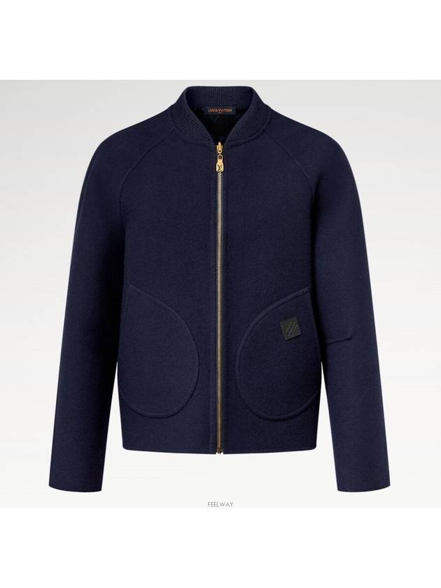 1AFVVV Double Face Wool Reversible Blouson Jacket - LOUIS VUITTON - BALAAN 1