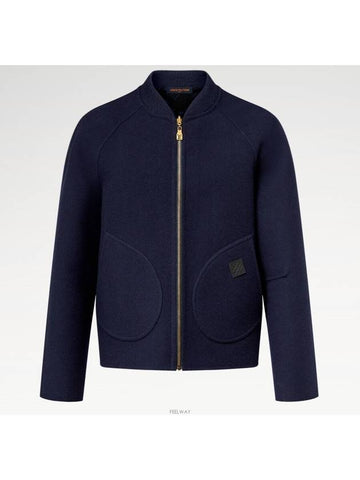 1AFVVV Double Face Wool Reversible Blouson Jacket - LOUIS VUITTON - BALAAN 1