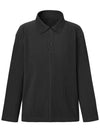 Men's Collar Neck Long Sleeve Pleated T-Shirt Black - MONPLISSE - BALAAN 1