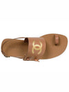 Brown CC Logo Sandals G36885 - CHANEL - BALAAN 4