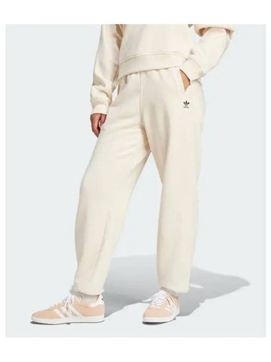 Essentials Fleece Loose Jogger Track Pants Wonder White - ADIDAS - BALAAN 1