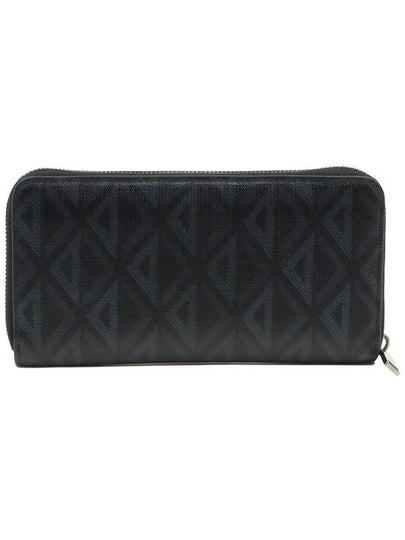 Black CD Diamond Canvas Zipper Long Wallet - DIOR - BALAAN 2