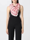 Biker Red Skull Scarf White - ALEXANDER MCQUEEN - BALAAN 4