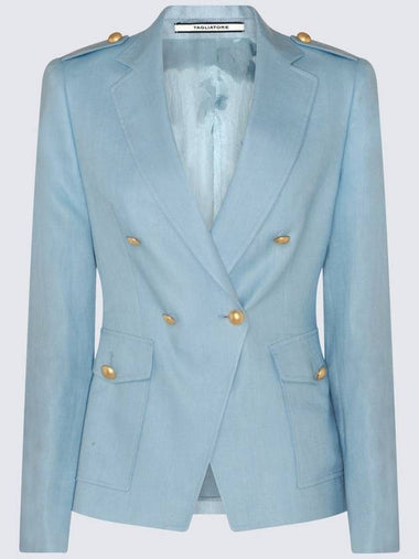 Tagliatore Light Blue Linen Blazer - TAGLIATORE - BALAAN 1