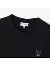 Bold Fox Head Patch Oversized Short Sleeve T-Shirt Black - MAISON KITSUNE - BALAAN 4