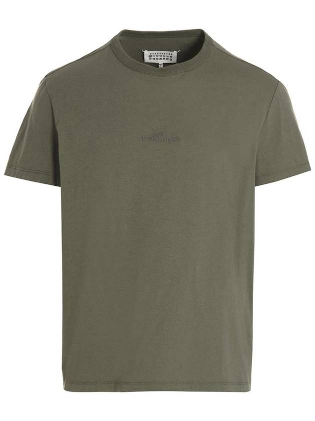 Reverse Logo Jersey Short Sleeve T-Shirt Light Green - MAISON MARGIELA - BALAAN 2