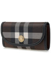 check pattern leather trim wallet - BURBERRY - BALAAN 3