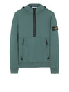 Wappen Patch Hooded Half Zip Up Anorak Green - STONE ISLAND - BALAAN 1