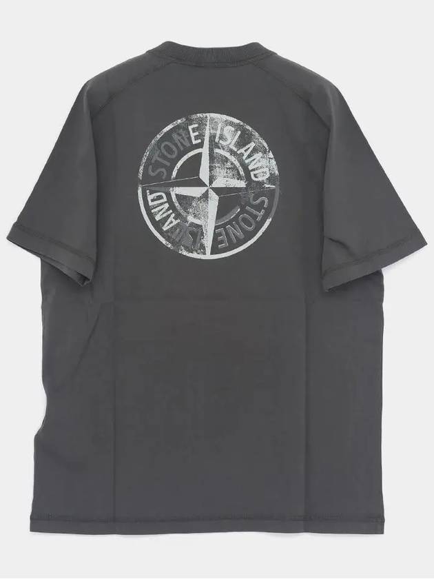 Center Logo Circular Print Short Sleeve Men s T Shirt K1S152100020 S0080 V0065 - STONE ISLAND - BALAAN 2