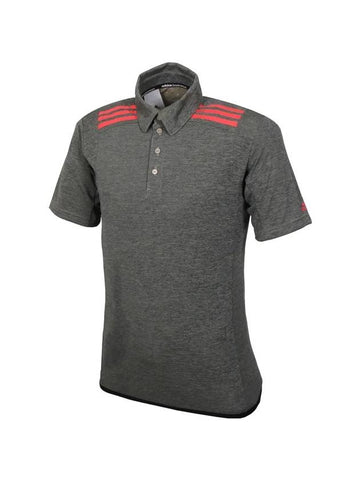 Logo 3 Stripes Polo Shirt Grey - ADIDAS - BALAAN 1