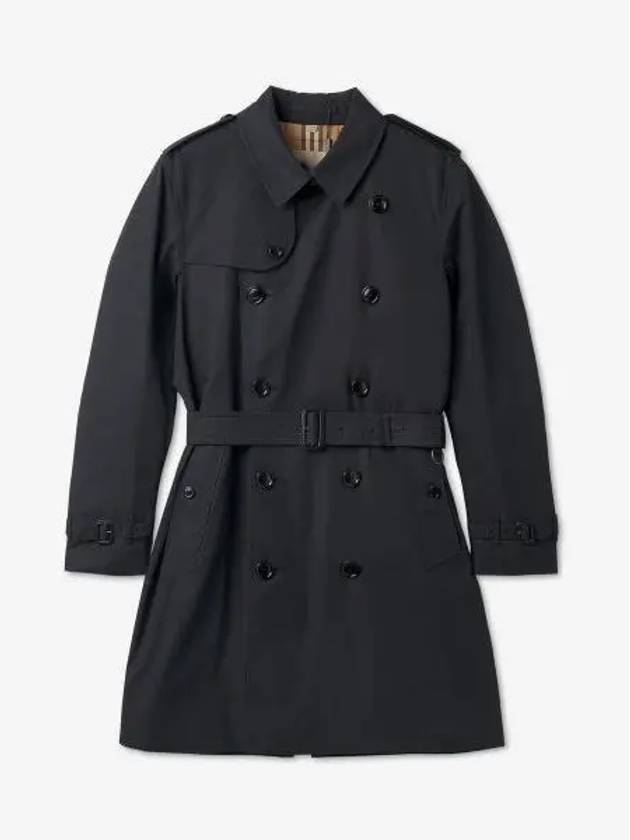 Kensington Mid-Length Trench Coat Midnight Blue - BURBERRY - BALAAN 2