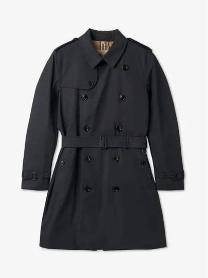 Kensington Mid-Length Trench Coat Midnight Blue - BURBERRY - BALAAN 2