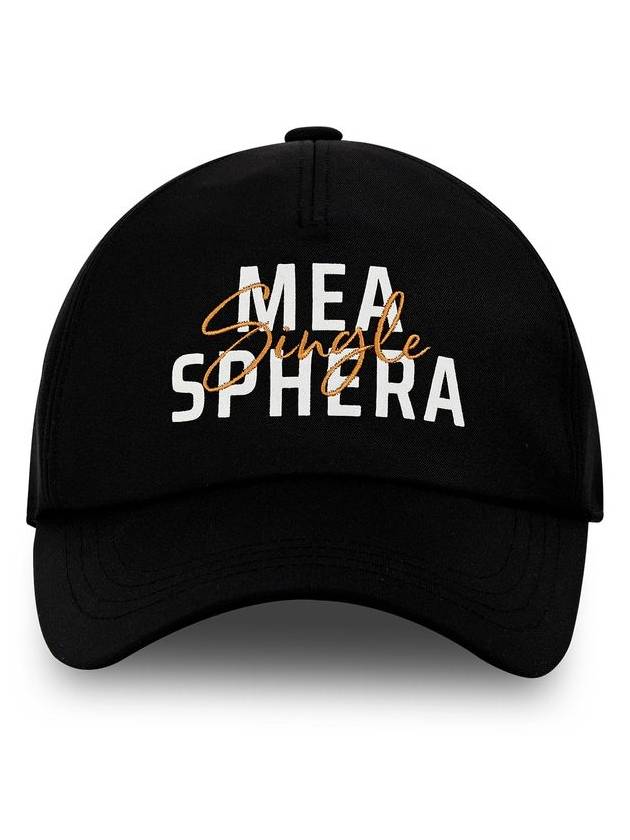 SINGLE-EMBROIDERED BALL CAP BLACK - MEASPHERA - BALAAN 3