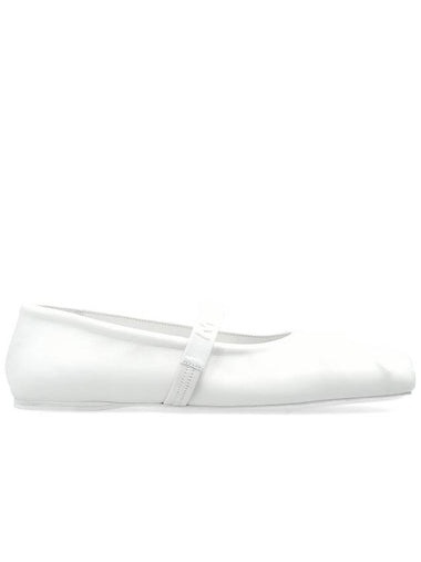 Marni Leather Ballet Flats, Women's, White - MARNI - BALAAN 1