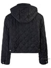 Diamond Quilted Crop Hoodie Jacket Black - BURBERRY - BALAAN 4