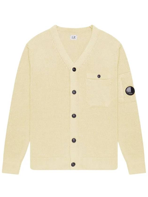 Lens Detail Cotton Cardigan Beige - CP COMPANY - BALAAN 3