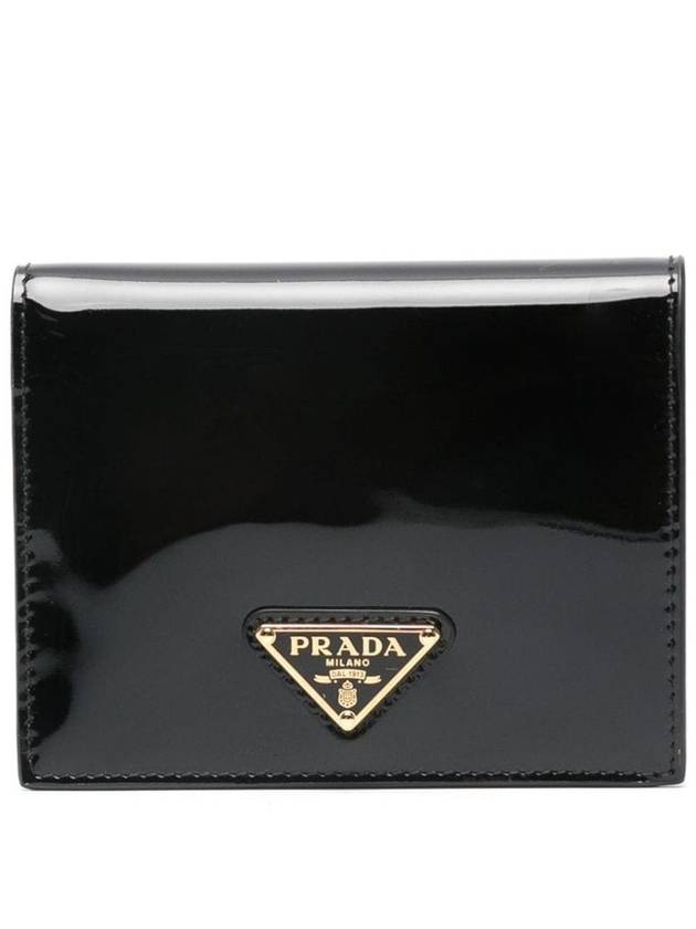 Pedant Leather Half Wallet Black - PRADA - BALAAN 2