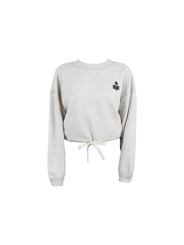 Margo Logo Crop Sweatshirt Ivory - ISABEL MARANT - BALAAN 2