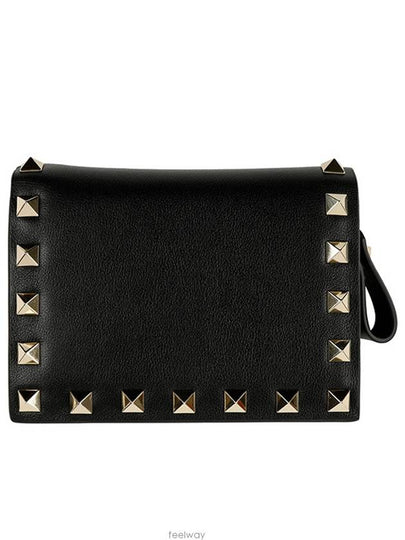 Small Size Rockstud Half Wallet Black - VALENTINO - BALAAN 2