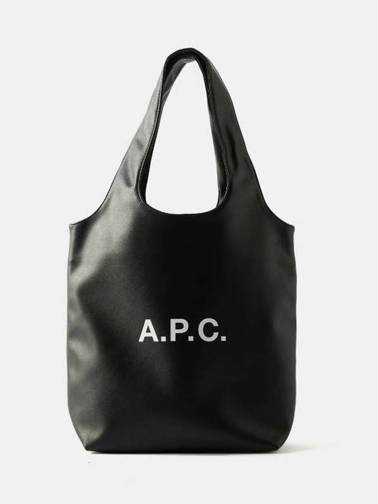 Ninon Small Recycled Leather Tote Bag Black - A.P.C. - BALAAN 2