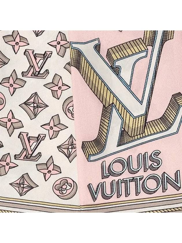 Ultimate 3D Monogram Scarf Rose - LOUIS VUITTON - BALAAN 2