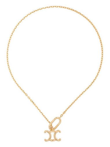 Triomphe Lock Necklace Gold - CELINE - BALAAN 1