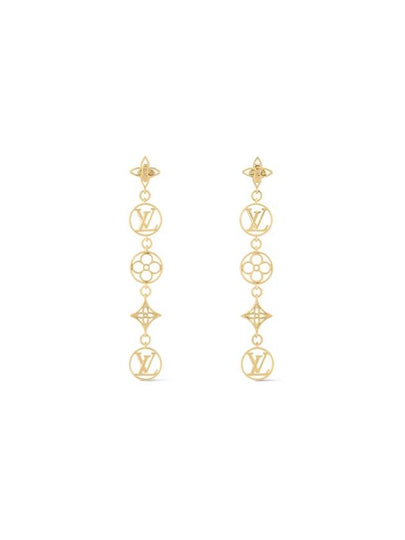 LV Lace Earrings Gold - LOUIS VUITTON - BALAAN 2