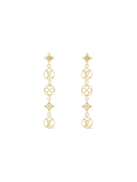 LV Lace Earrings Gold - LOUIS VUITTON - BALAAN 2