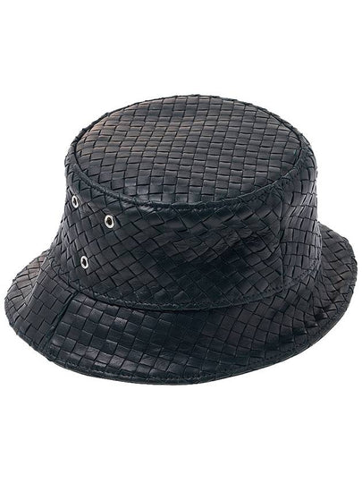 Intrecciato Leather Bucket Hat Dark Green - BOTTEGA VENETA - BALAAN 2