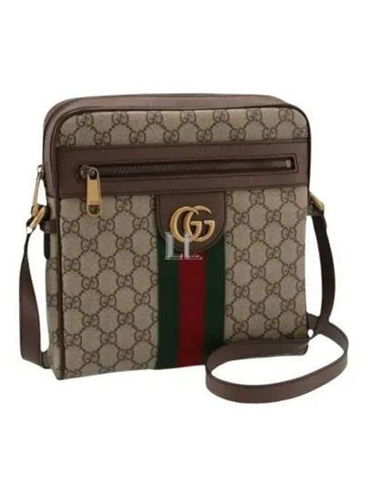 Men's Ophidia GG Small Messenger Bag Beige Ebony - GUCCI - BALAAN 2