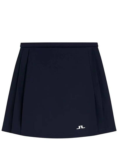 Women's Sierra Pleated Skirt Navy - J.LINDEBERG - BALAAN 2