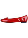 Women's Cendrillon Leather Ballerinas Flat Flammy Red - REPETTO - BALAAN 4