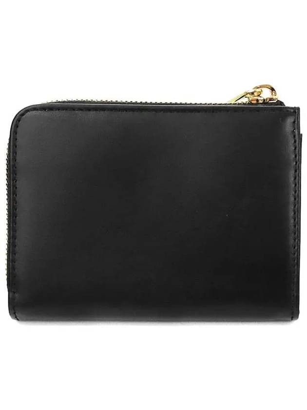 Lisse Logo Zipper Coin Purse Black - A.P.C. - BALAAN.