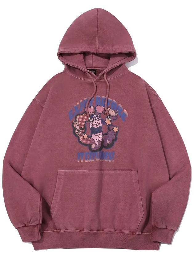 EXPLORE BUNNY Pigment Hoodie Dusty Pink - CPGN STUDIO - BALAAN 3