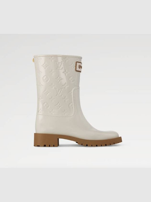 Rain boots cream drops flat half beige - LOUIS VUITTON - BALAAN 2