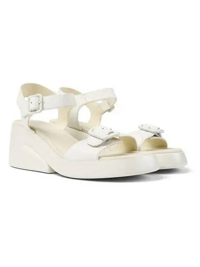 Women's Kaah Leather Height-Elevating Sandals White - CAMPER - BALAAN 2