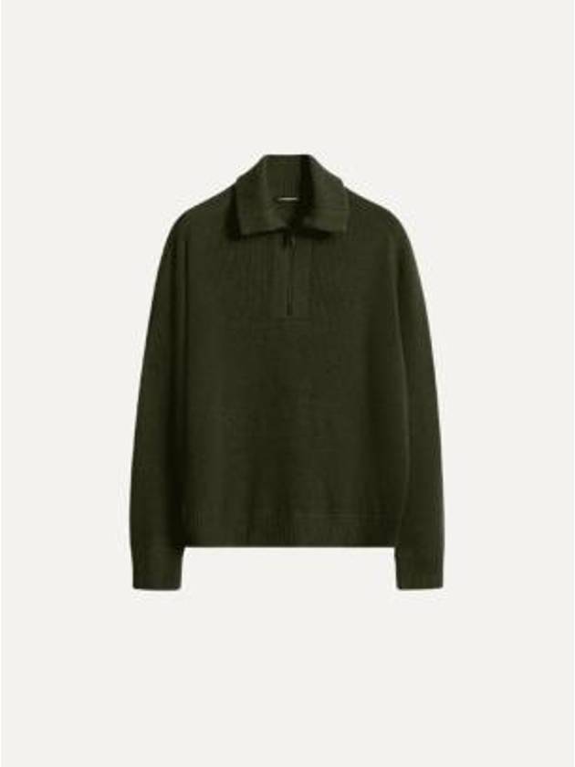 Men's Wilmer Quarter Zip-Up Knit Top Forest Green - J.LINDEBERG - BALAAN 2