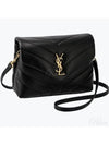 Loulou Toy Matelasse Shoulder Bag Black - SAINT LAURENT - BALAAN 2