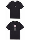 Men's Archibio Logo Short Sleeve T-Shirt Black - STONE ISLAND - BALAAN.