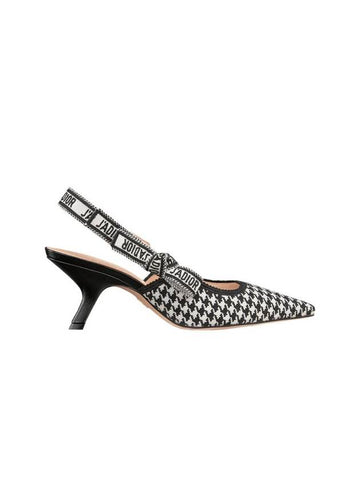 J'adior Micro Houndstooth Slingback Heels - DIOR - BALAAN 1