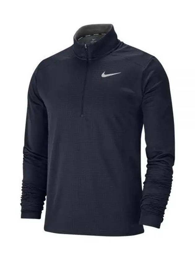 Pacer Dry Fit Half Zip Long Sleeve T-shirt Navy - NIKE - BALAAN 2