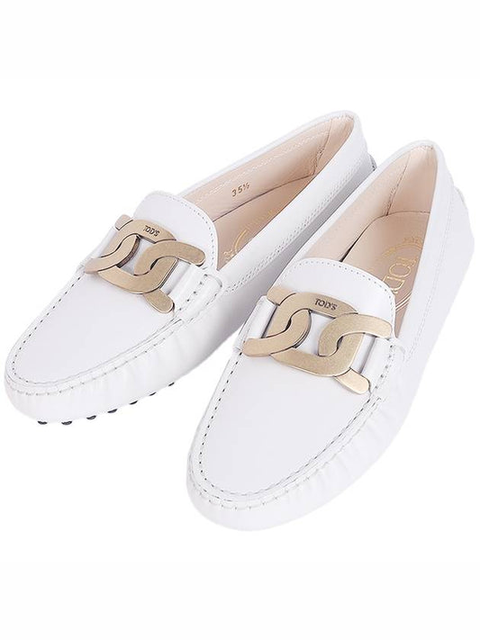 Women's Kate Gommino Driving Shoes Off White - TOD'S - BALAAN 2