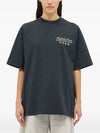 Fantastic Green Burro Studio Short Sleeve T-shirt Navy Blue - MSGM - BALAAN 4