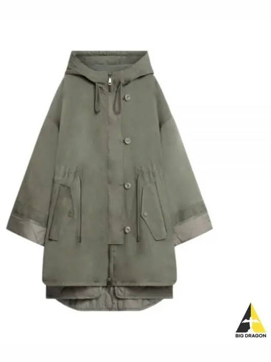 Fumetto Water Repellent Cape Parka Khaki - MAX MARA - BALAAN 2