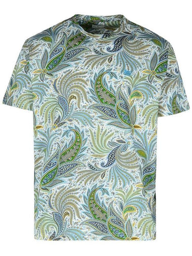 Etro Multicolor Cotton T-Shirt - ETRO - BALAAN 1