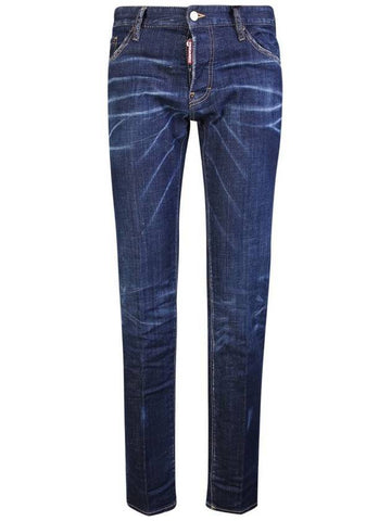 24 Seven Patch Slim Jeans Blue - DSQUARED2 - BALAAN 1