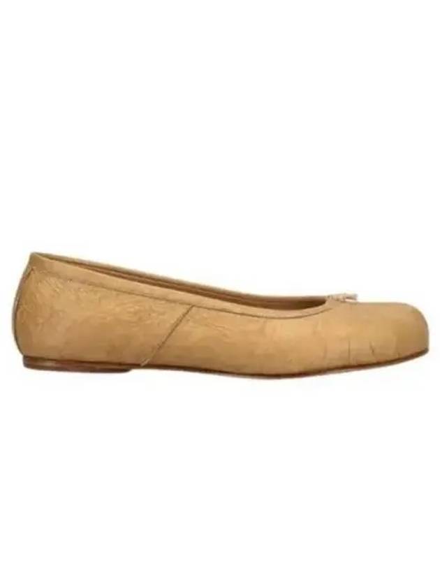 Leather Tabi Ballerina Flat Beige - MAISON MARGIELA - BALAAN 2